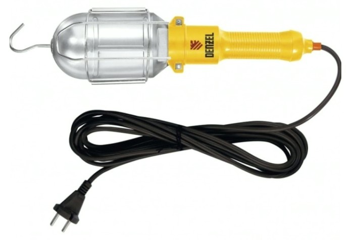 Лампа переносная 60 W Denzel 92628 кабель 5 м Лампа переносная 60 W Denzel 92628 кабель 5 м