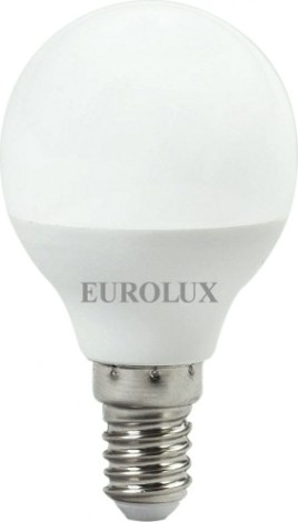 Лампа светодиодная EUROLUX G45 LL-E-G45-7W-230-2,7K-E14 [76/2/5]