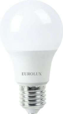 Лампа светодиодная EUROLUX LL-E-A60-11W-230-6K-E27 [76/2/73]