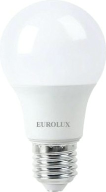 Лампа светодиодная EUROLUX LL-E-A60-15W-230-6K-E27 [76/2/74]
