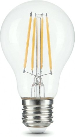 Лампа светодиодная филаментная GAUSS A60 filament а60 12w 1200lm 2700к е27 led [102902112]