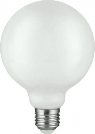 Лампа светодиодная филаментная GAUSS G125 filament 10w 1100lm 4100к е27 milky диммируемая le [187202210-D]