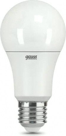 Лампа светодиодная GAUSS A60 elementary a60 12w 1130lm 3000k e27 led [23212]
