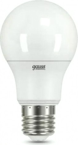Лампа светодиодная GAUSS A60 elementary a60 7w 540lm 4100k e27 led [23227A]