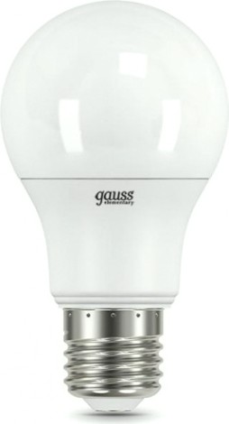 Лампа светодиодная GAUSS A60 elementary a60 7w 560lm 6500k e27 led [23237A]