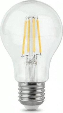 Лампа светодиодная GAUSS A60 filament а60 6w 600lm 2700к е27 led [102802106]