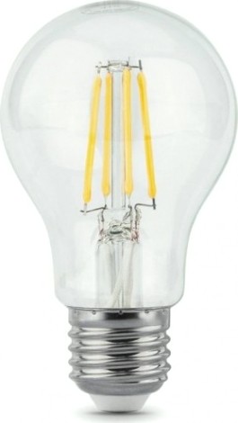 Лампа светодиодная GAUSS A60 filament а60 8w 740lm 2700к е27 led [102802108]