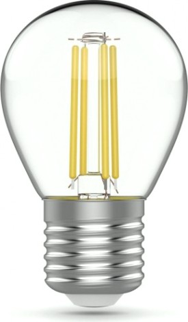 Лампа светодиодная GAUSS Basic Filament Шар 5,5W 530lm 4100К Е27 LED (3 лампы в упаковке) [1051226T]