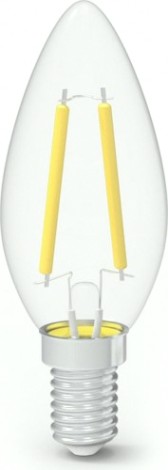 Лампа светодиодная GAUSS Filament Cвеча E14 7W 550lm 2700К LED (в упаковке 3шт) [103901107T]