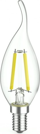 Лампа светодиодная GAUSS Filament Cвеча на ветру E14 7W 2700К LED (в упаковке 3шт) [104901107T]