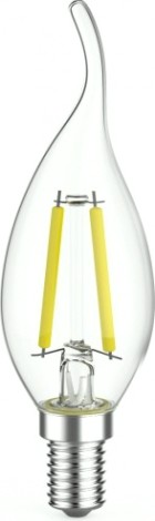 Лампа светодиодная GAUSS Filament Cвеча на ветру E14 7W 4100К LED (в упаковке 3шт) [104901207T]