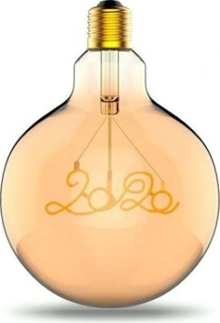 Лампа светодиодная GAUSS G125 filament 2,5w 200lm 2000к е27 golden 2020 led [177802003]