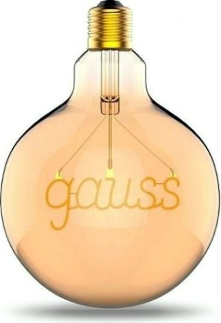 Лампа светодиодная GAUSS G125 filament 2,5w 200lm 2000к е27 golden led [175802003]