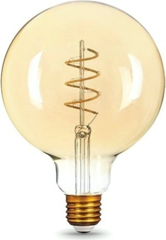 Лампа светодиодная GAUSS G125 filament 6w 360lm 2400к е27 golden flexible led [158802008]