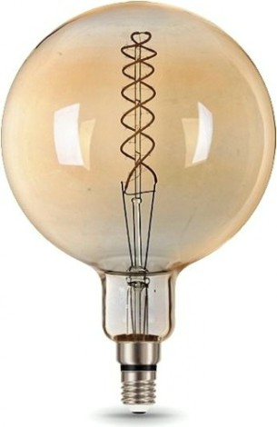 Лампа светодиодная GAUSS G200 filament 8w 620lm 2400к е27 golden flexible led [154802008]