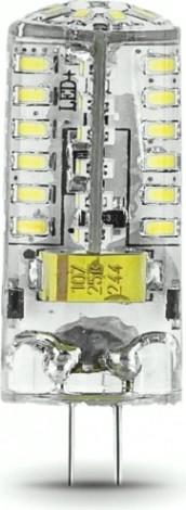 Лампа светодиодная GAUSS G4 g4 12v 3w 240lm 4100k силикон led [207707203]