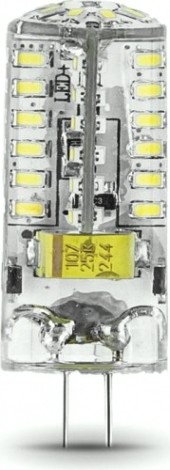 Лампа светодиодная GAUSS G4 g4 ac150-265v 3w 230lm 2700k силикон led [107707103]