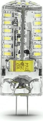 Лампа светодиодная GAUSS G4 g4 ac150-265v 3w 240lm 4100k силикон led [107707203]