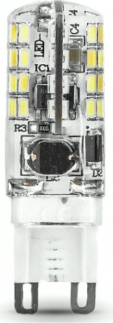 Лампа светодиодная GAUSS G9 g9 ac150-265v 3w 240lm 4100k силикон led [107709203]