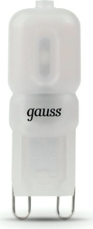 Лампа светодиодная GAUSS G9 g9 ac220-240v 3w 240lm 2700k пластик led [107409103]