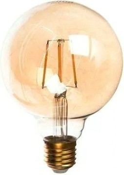 Лампа светодиодная GAUSS G95 filament 6w 620lm 2400к е27 golden диммируемая led [105802006-D]