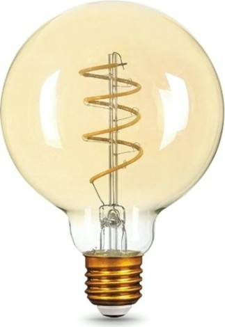 Лампа светодиодная GAUSS G95 filament g95 6w 360lm 2400к е27 golden flexible le [105802007]