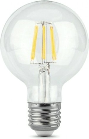 Лампа светодиодная GAUSS G95 filament g95 6w 630lm 2700к е27 led [105802106]