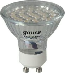 Лампа светодиодная GAUSS GU10 led 2,5w 4100k [EB101006225]