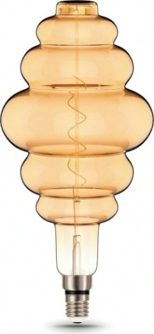 Лампа светодиодная GAUSS Honeycomb filament 6w 420lm 2400к е27 golden flexible led [158802006]