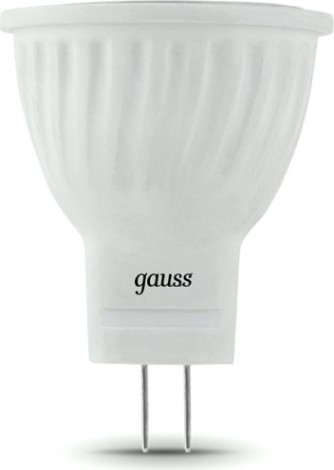 Лампа светодиодная GAUSS MR11 3w 300lm 6500k gu4 led [132517303]