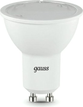 Лампа светодиодная GAUSS MR16 5w 500lm 3000k gu10 диммируемая led [101506105-D]