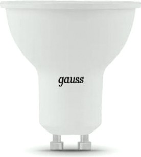 Лампа светодиодная GAUSS MR16 5w 500lm 3000k gu10 led [101506105]