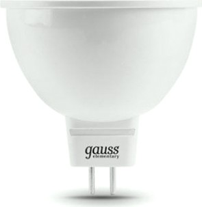 Лампа светодиодная GAUSS MR16 elementary 5.5w 470lm 6500к gu5.3 led [13536]