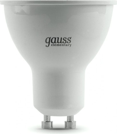 Лампа светодиодная GAUSS MR16 elementary 9w 640lm 3000к gu10 led [13619]