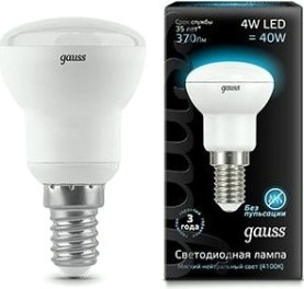 Лампа светодиодная GAUSS R39 led reflector e14 4w 4100k [LD106001204]