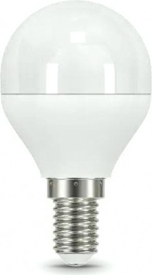 Лампа светодиодная GAUSS Шар 7w 590lm 6500к e14 диммируемая [105101307-D]