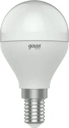 Лампа светодиодная GAUSS Шар basic 7,5w 690lm 4100k e14 led [1053128]