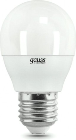 Лампа светодиодная GAUSS Шар elementary шар 10w 730lm 4100k е27 led [53220]