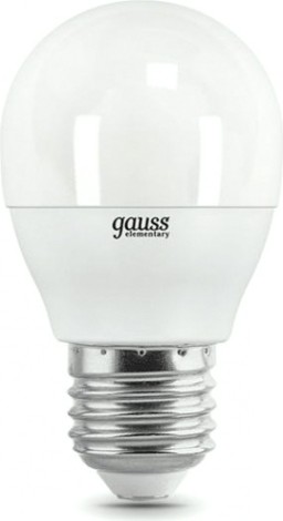 Лампа светодиодная GAUSS Шар elementary шар 12w 880lm 3000k е27 led [53212]