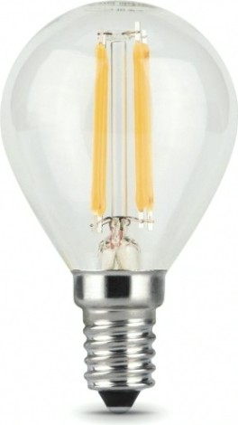 Лампа светодиодная GAUSS Шар filament шар 7w 550lm 2700к е14 шаг. диммирование [105801107-S]