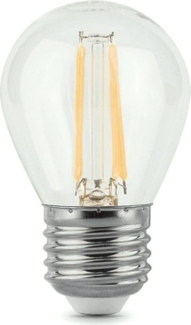 Лампа светодиодная GAUSS Шар filament шар 7w 550lm 2700к е27 шаг. диммирование [105802107-S]