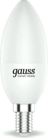 Лампа светодиодная GAUSS Smart home с37 5w 470lm 2700-6500к е14 диммируемая led [1110112]
