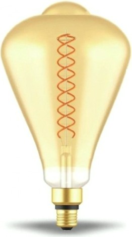 Лампа светодиодная GAUSS ST164 filament 8.5w 660lm 2000к е27 golden flexible led [157802105]