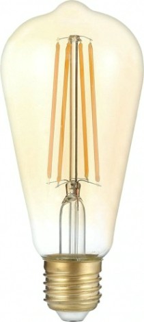 Лампа светодиодная GAUSS ST64 filament 8w 740lm 2400к е27 golden led [157802008]