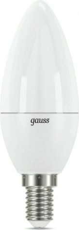 Лампа светодиодная GAUSS Свеча 7w 590lm 6500к e14 диммируемая [103101307-D]