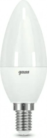 Лампа светодиодная GAUSS Свеча 9.5w 950lm 4100к e14 led [103101210]