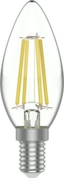 Лампа светодиодная GAUSS Свеча basic filament 4,5w 420lm 4100к е14 led [1031215]