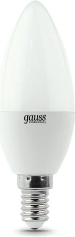Лампа светодиодная GAUSS Свеча elementary 10w 710lm 3000k е14 led [33110]
