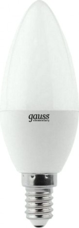 Лампа светодиодная GAUSS Свеча elementary 10w 750lm 6500k е14 led [33130]