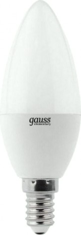 Лампа светодиодная GAUSS Свеча elementary 10w 750lm 6500k e27 led [30230]